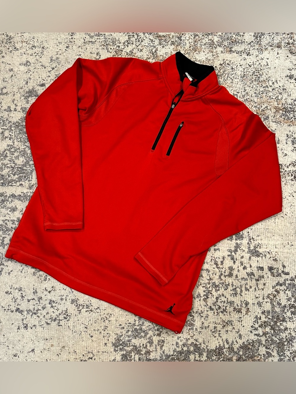 EUC Jordan Red Quarter-Zip DriFit Pullover--sz Large